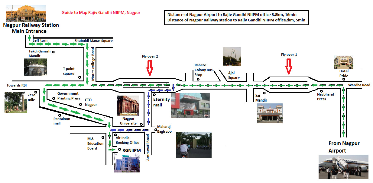Guide to Map Rajiv Gandhi NIIPM, Nagpur